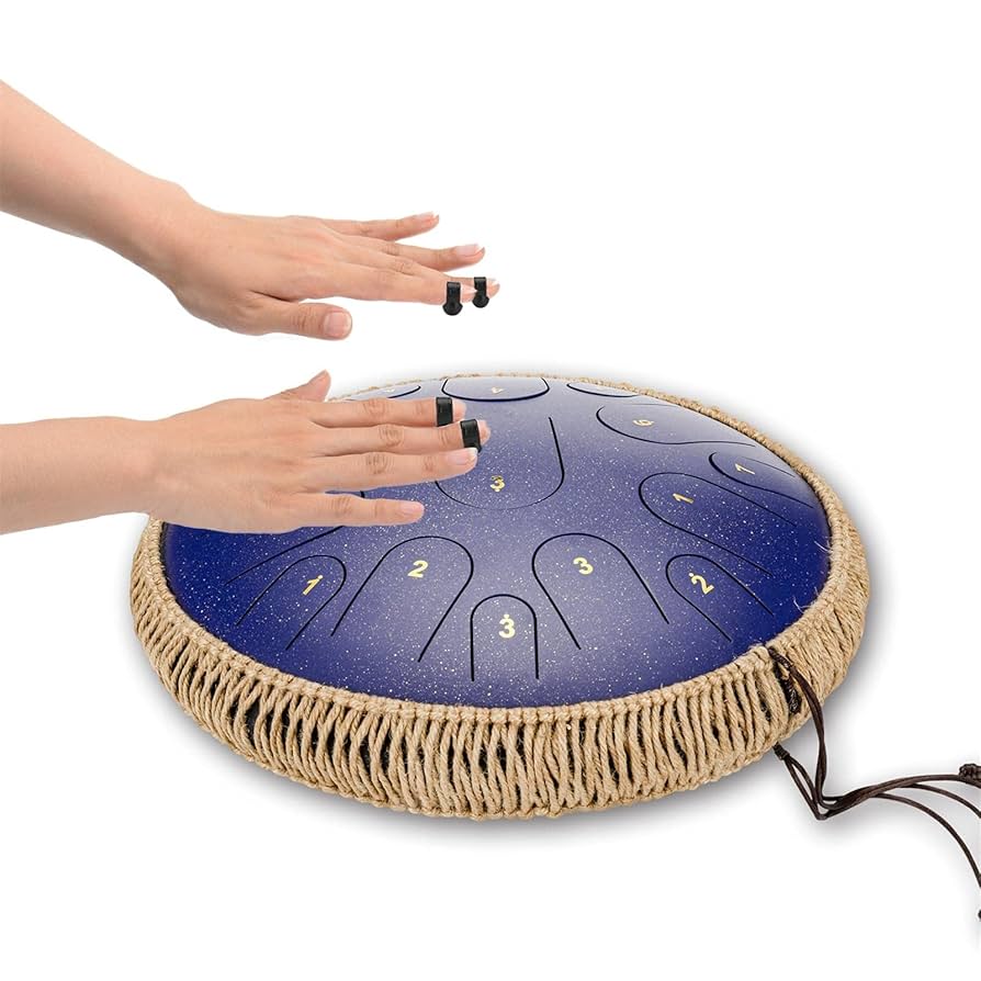 スチールタングドラム　スリットドラム　ハングドラム　タングドラム Amazon | スリットドラム スチールタングドラム 金属ドラム 11音